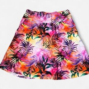 Blue Fish Colorful Tropical Sport Skirt